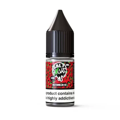 Watermelon Ice By Salt Squad 10ml Nic Salt - Nicotine Strength#20mg (Salt)>10mg (Salt)
