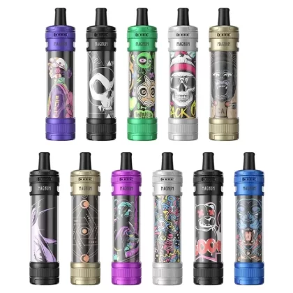 ASPIRE MAGNUM POD VAPE KIT - Select Your Colour#BLACK & DREAMY LUCY>BLACK & SKELETON NEXUS>BLUE & FIRE TIGER>BLUE VIOLET & CYBER LILLY>GREEN & FUNKY SKULL>PURPLE & CYBER BEAR>Don't Want FREE