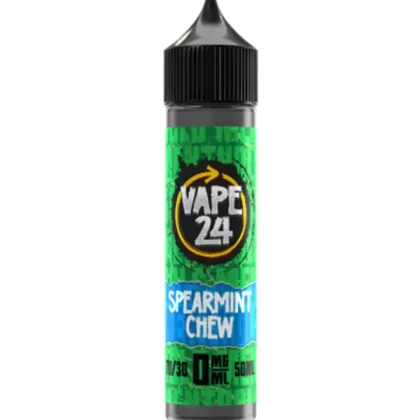 Vape 24 Spearmint Chew 70/30 60ml E-Liquids - 0mg