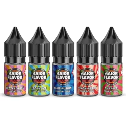 20mg Major Flavor Nic Salts 10ml (60VG/40PG) - Banana Ice, Beetle-Juice