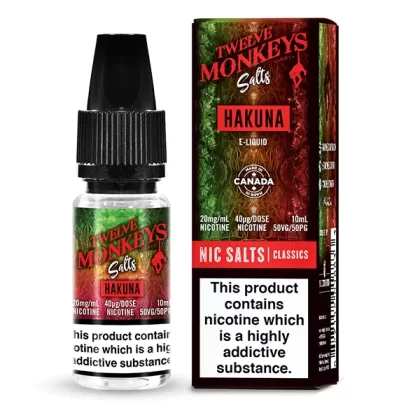 Twelve Monkeys Hakuna Nic Salt E-Liquid - 20mg
