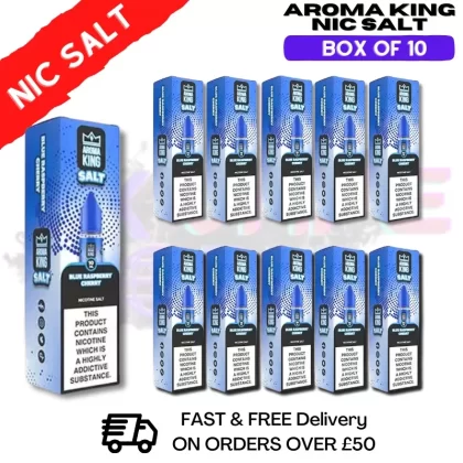 Blue Raspberry Cherry Aroma King Pack / Box Of 10 Nic Salts