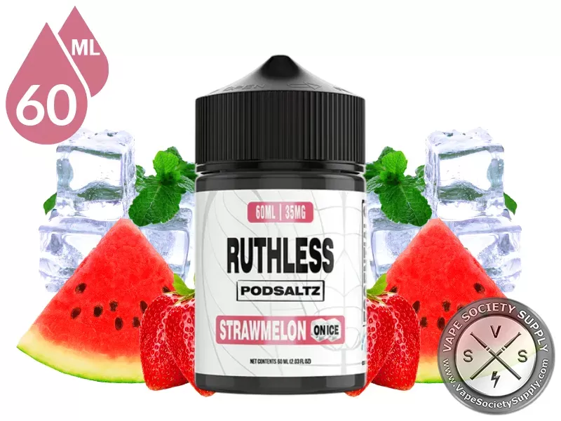 Strawmelon On Ice Ruthless Essentials Pod Salt 60ml