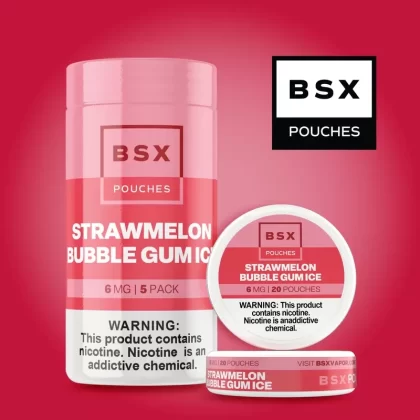 Strawmelon Bubble Gum Ice – Nic Pouches