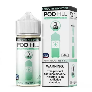 Pod Fill Unflavored Freebase Nicotine Base 70mL