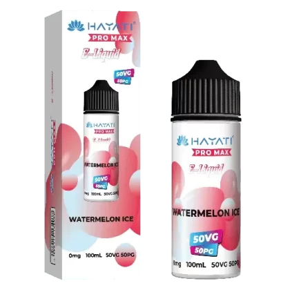 WATERMELON ICE – HAYATI PRO MAX 100ML SHORT FILL – 50/50PG/VG E-LIQUID