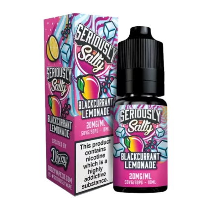 Blackcurrant Lemonade Nic Salt E-Liquid Seriously Salty Series by Doozy Vape Co (10ml) - 5mg