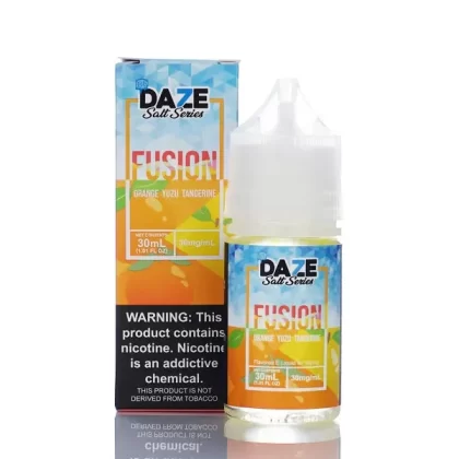 7 Daze Fusion TFN Salt - Orange Yuzu Tangerine ICED - 30ml - 30mg