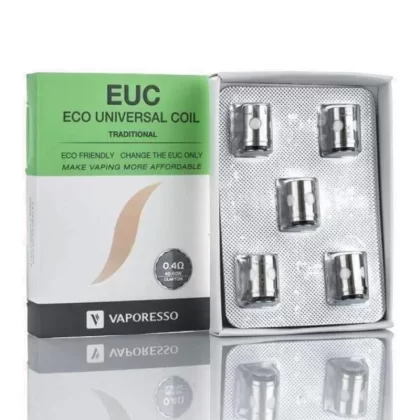 VAPORESSO TRADITIONAL EUC COILS Veco Tarot Nano, 0.4Ω 0.5Ω - Choose#Traditional 0.4Ω (5 pk)>Traditional 0.5Ω (5 pk) (3C793C)