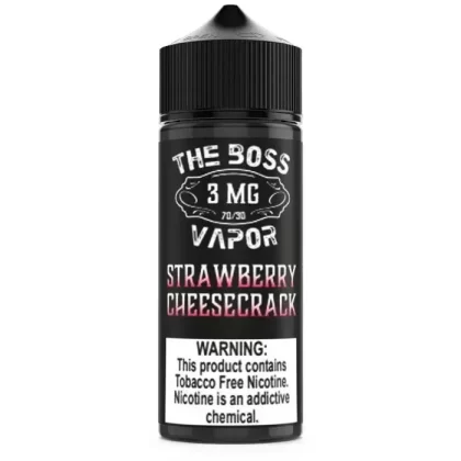 Strawberry Cheesecrack E-Liquid by The Boss Vapor - Size#120ml~Nicotine#6MG>12MG