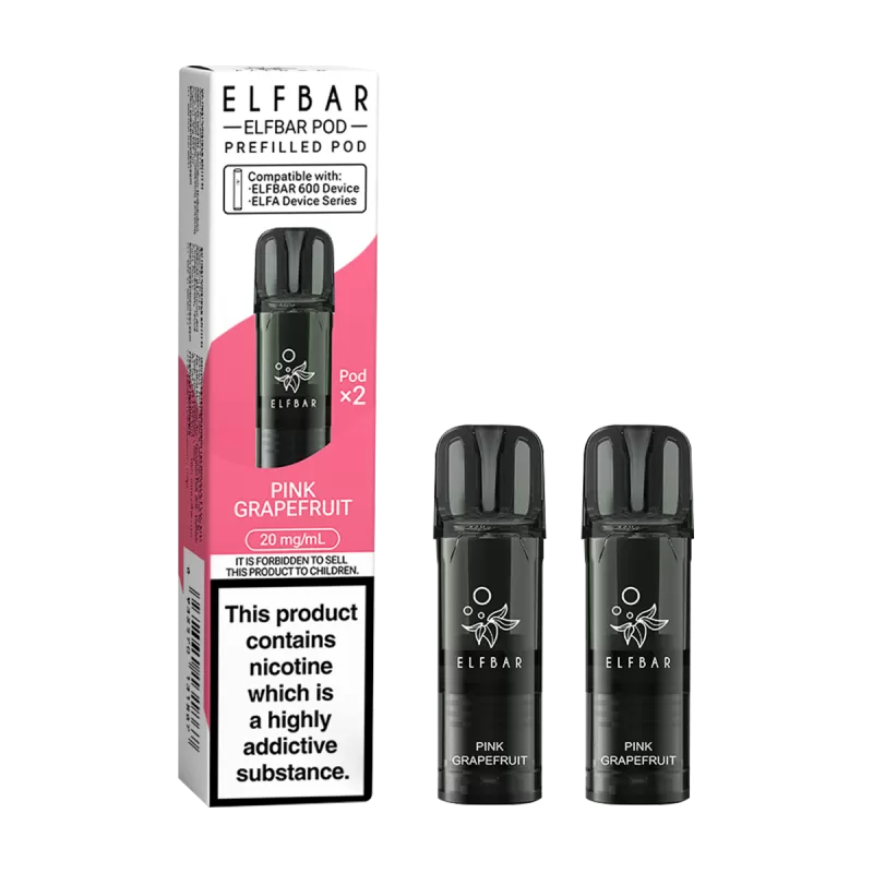 Pink Grapefruit Elfbar 600 Pods - Ecigwizard