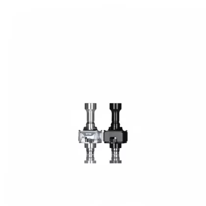 UNKWN Glitch Boro RBA – 4.7mm Chimney, MTL-DL Airflow - Stainless Steel/Clear Barrel, GLOOM