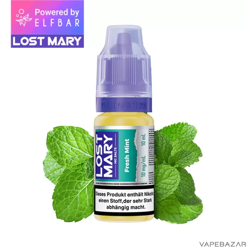 Lost Mary NicSalt – Fresh Mint - 20mg/ml, 10mg/ml - Image 3