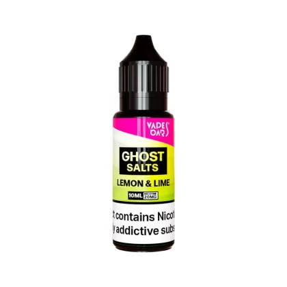 Vapes Bars Ghost Salts Lemon And Lime Nic Salt - 10 Pack