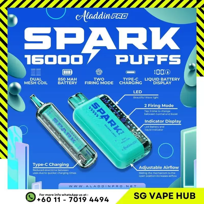 ALADDIN PRO SPARK 16000 Puffs - Sour Bubblegum - Image 2