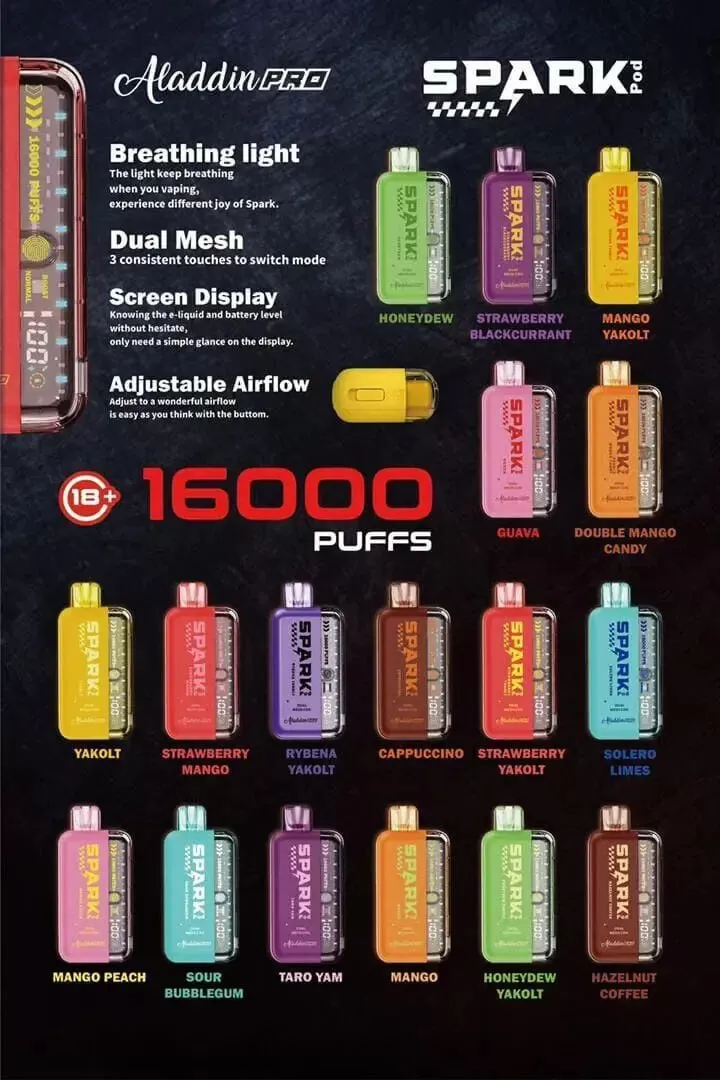 ALADDIN PRO SPARK 16000 Puffs - Sour Bubblegum - Image 3
