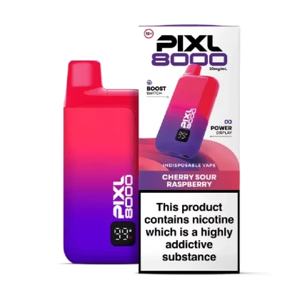 Pixl 8000 Prefilled Pod Kit Cherry Sour Raspberry - Nicotine Strength#20mg (B20EB0)