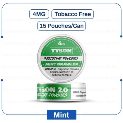BuyTyson 2 Mint Nicotine Pouch 4mg Online | Electronicpuffs