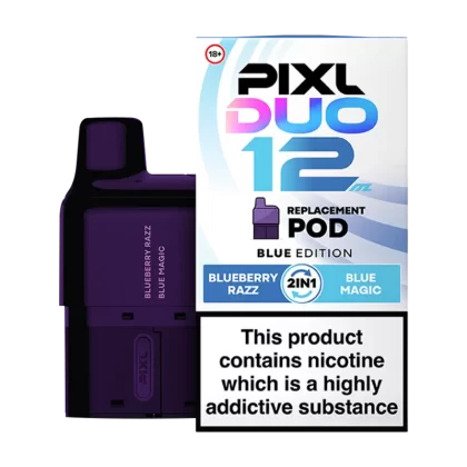 Blue Edition Pixl Duo 12 Refill Pack - 20mg - Vape Product
