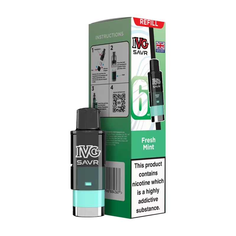 Fresh Mint IVG SAVR Refill Pack - Vapeshop Co