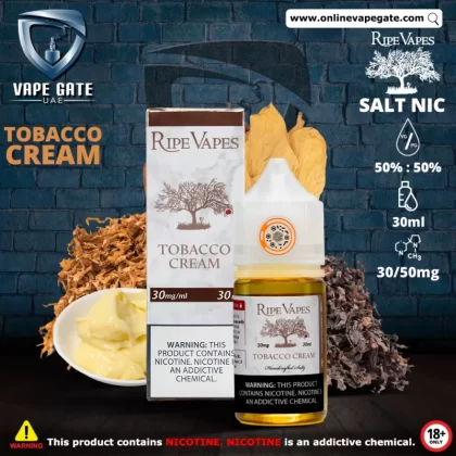 Tobacco Cream 30ml SaltNic by Ripe Vape - 30 mg / 30 ml