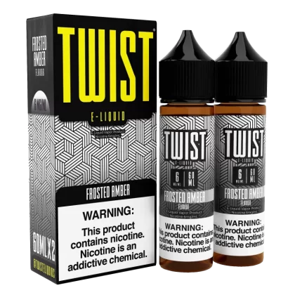 TWIST E-Liquid - Frosted Amber - 120ML E-Liquid (Twin 60ML Pack) - 3MG
