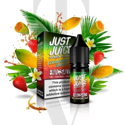 JUST JUICE EXOTIC FRUITS STRAWBERRY CURUBA NIC SALT E-LIQUID