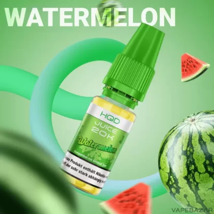 HQD 20K Juice Liquid – Watermelon - demineralisiertes Wasser / Propylenglykol / pflanzliches Glycerin / Aromastoffe / Nikotin / 3mg/ml