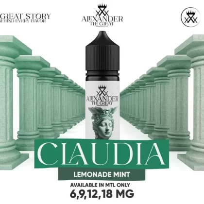 ALEXANDER MTL CLAUDIA EXTRA ICE VAPE ELIQUID – LEMONADE MINT - Elegantvapestore
