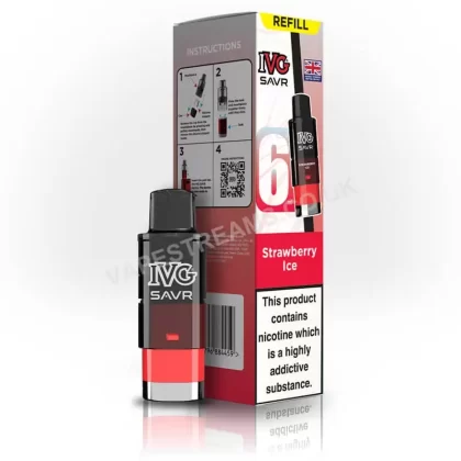 IVG SAVR Strawberry Ice Prefilled Pod - Vapestreams Co