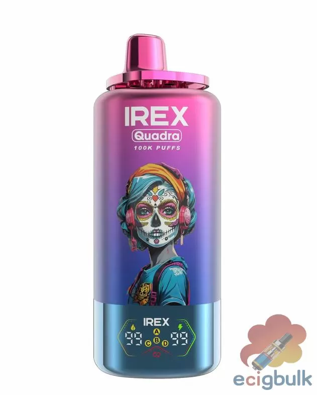 IREX QUADRA 4-in-1 100K Puffs Disposable Vape | 100ml Juice, Rechargeable
