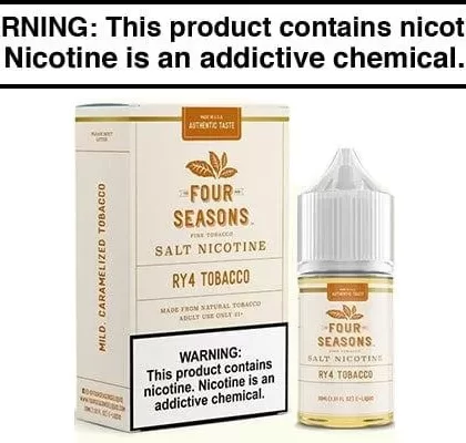 RY4 TOBACCO BY FOUR SEASONS SALTS 30ML - Vapejuice