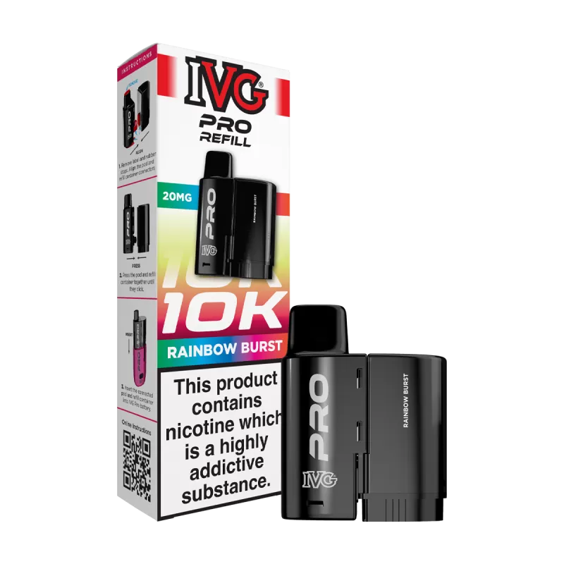 Rainbow Burst IVG Pro 12 Refill Pack - Vapeshop Co