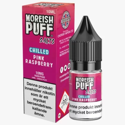 Moreish Puff – Pink Raspberry 10mg 10ml – E juice med nikotin - E Ciggbutiken Se