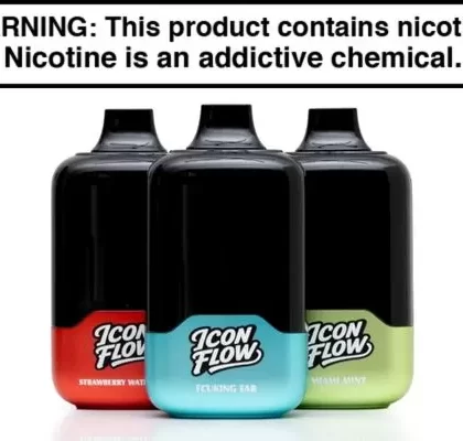 ICON FLOW 60K Disposable Vape - Blue Razz Ice, Blueberry Watermelon (A33CED)
