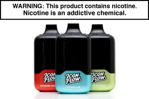 ICON FLOW 60K Disposable Vape - Blue Razz Ice, Blueberry Watermelon (A33CED)