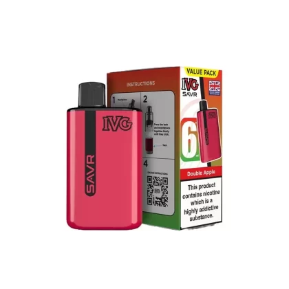 IVG SAVR Double Apple Vape Kit - Strength#20mg (046F18)