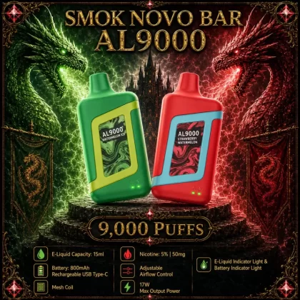 Smok Novo Bar AL9000 - Mint (WHT Series) / Fresh Mint