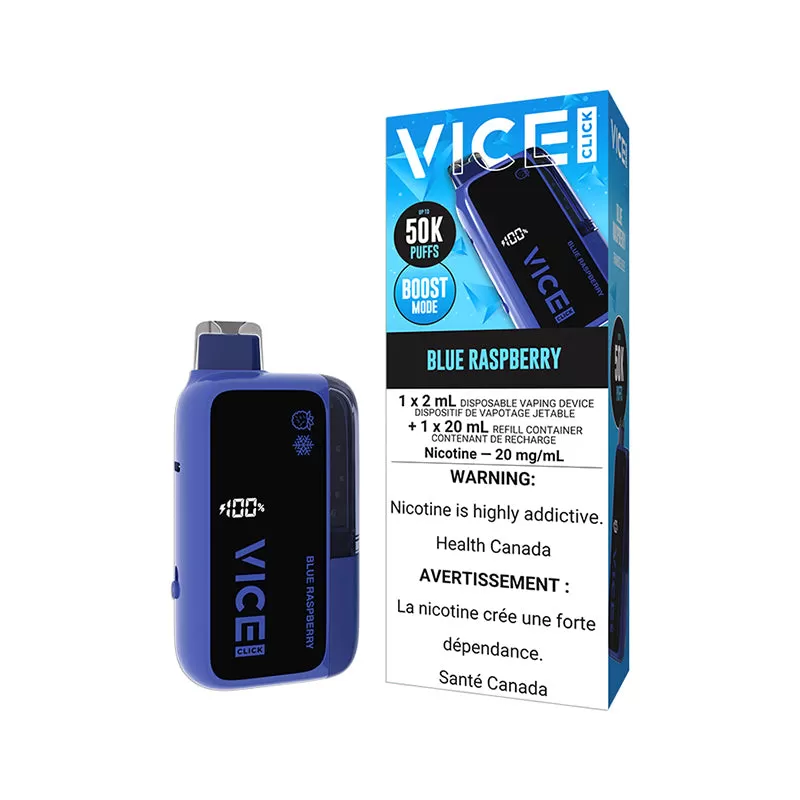 VICE CLICK 50K Disposable Vape - Cherry Blast Ice / 20MG - Image 2