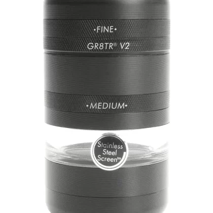 Kannastor GR8TR V2 Jar Body Grinder - Color#Black>Rose Gold>Silver (DCEF5A)