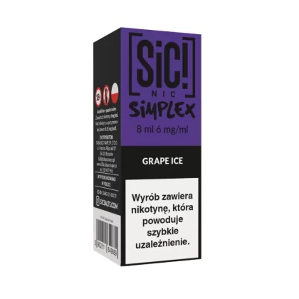 Liquid SIC! NIC 8ml 6mg Grape Ice – Simplex