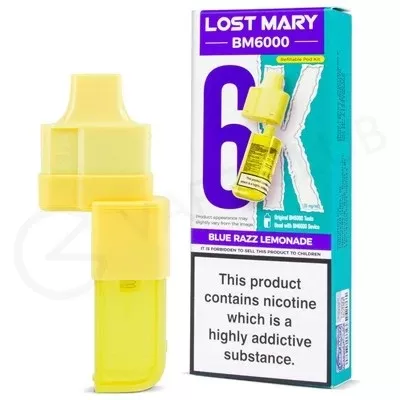 Blue Razz Lemonade Lost Mary BM6000 Refill Pack - Ecigpremium