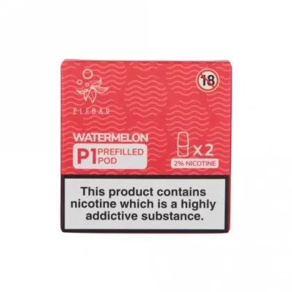 Elf Bar Mate 500 P1 Watermelon Mate P1 Nic Salt E Liquid Pods (2 x 2ml)