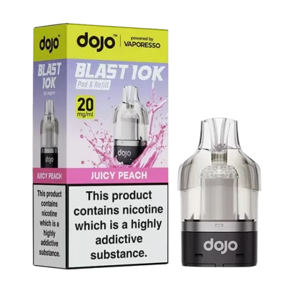 Juicy Peach Dojo Blast 10K Refill Pack - Ecigwizard