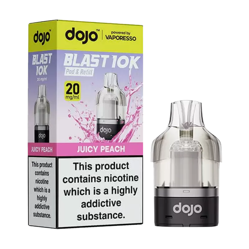 Juicy Peach Dojo Blast 10K Refill Pack - Ecigwizard
