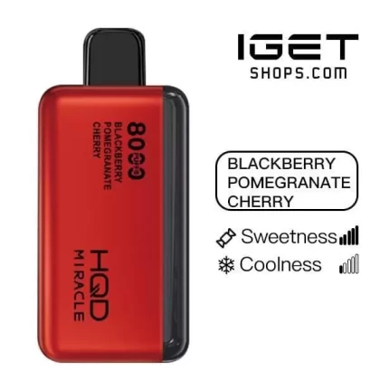 HQD Miracle 8000 – Blackberry Pomegranate Cherry - Vape Store