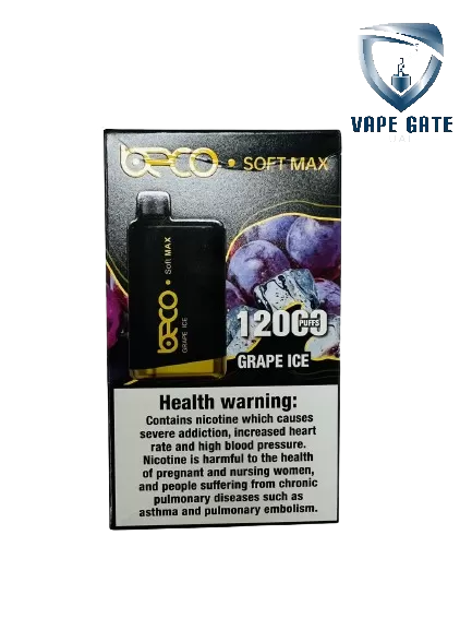 BECO SOFT MAX DISPOSABLE VAPE (12000 PUFFS) - 20 mg / Premium Menthol - Image 2