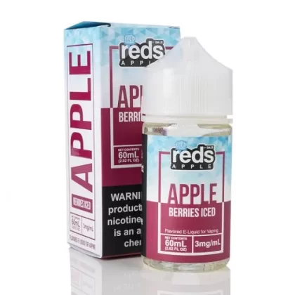 ICED BERRIES REDS APPLE E-JUICE 7 DAZE 60ML – 3MG – 12MG - Vapebar Pk