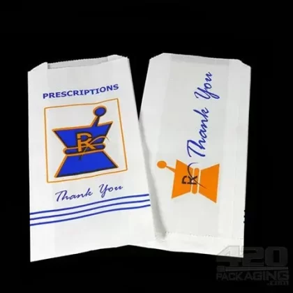 Medium Kraft Pharmacy Prescription Paper Bags 1000/Box