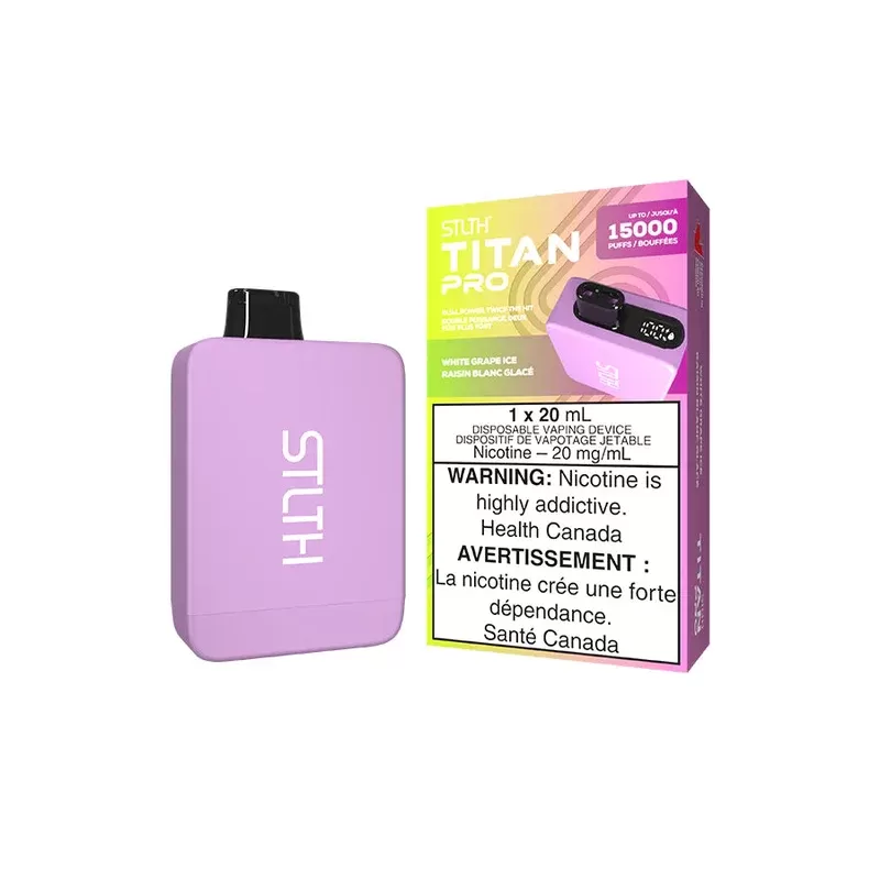 STLTH TITAN PRO DISPOSABLE – WHITE GRAPE ICE